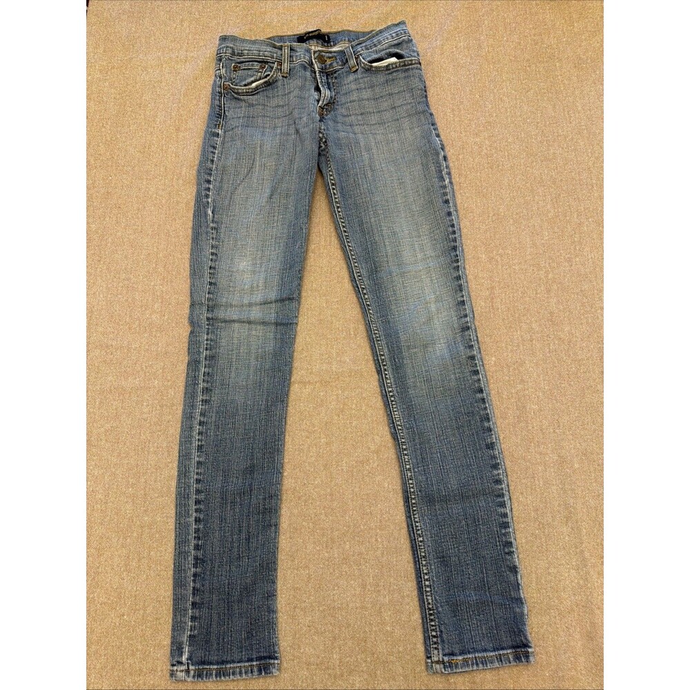 Levi's 524 Too Superlow Skinny Jeans Women’s 7 L/C 28x31 Low Rise Blue Y2K